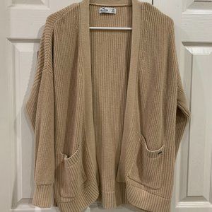 Hollister Brown Cardigan